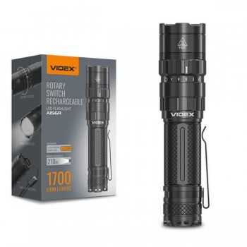 VIDEX - Rechargeable Flashlight with brightness up to 1700lumen IP68 - 480994