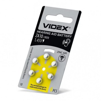 Videx - Zinc Air Batteries SET ZA10 PR70 6PCS - 294278