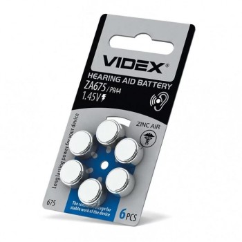 Videx - Zinc Air Batteries SET ZA675 PR44 6PCS - 294261