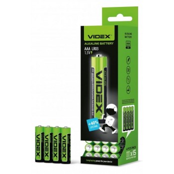 Videx - ΣΕΤ Αλκαλικές Μπαταρίες AAA LR03 4ΤΜΧ - 298504