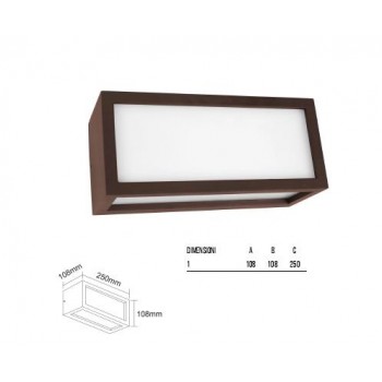 BOT LIGHTING LED ALUMINUM WALL LIGHT BROWN COLOUR VIGO3E27C BOT LIGHTING LED ALUMINUM WALL LIGHT BROWN COLOUR VIGO3E27C