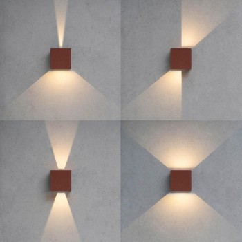 BOT LIGHTING OUTDOOR LED WALL LIGHT BROWN COLOUR MARBELLA10CQK  BOT LIGHTING OUTDOOR LED WALL LIGHT BROWN COLOUR MARBELLA10CQK