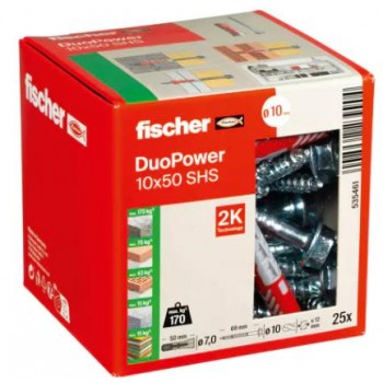 FISCHER DUOPOWER 10X50 S ΝΑΙΛΟΝ ΒΥΣΜΑ ΜΕ ΒΙΔΑ 25ΤΜΧ 535461 FISCHER DUOPOWER 10X50 S ΝΑΙΛΟΝ ΒΥΣΜΑ ΜΕ ΒΙΔΑ 25ΤΜΧ 535461