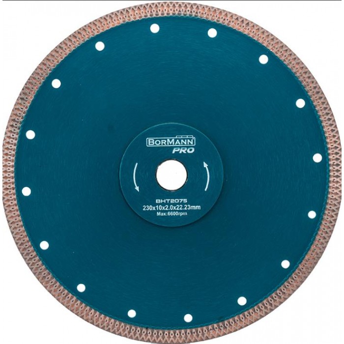 BORMANN BHT2075 DIAMOND SAW DISK WAVE TURBO Φ230x2.0x22.2mm 10mm 043997 BORMANN BHT2075 DIAMOND SAW DISK WAVE TURBO Φ230x2.0x22.2mm 10mm 043997