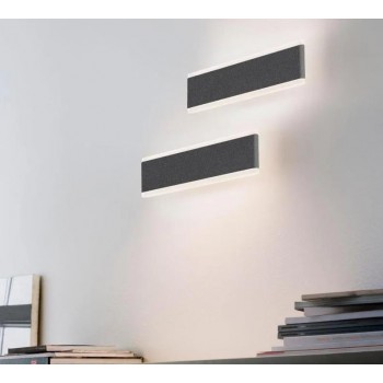 ZAFFERANO RIGA WALL LIGHT 305X80X55 DARK GREY LD0108G3 ZAFFERANO RIGA WALL LIGHT 305X80X55 DARK GREY LD0108G3