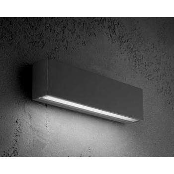 ZAFFERANO SLAT LED WALL LIGHT 45X180X30mm DARK GREY LD0150G3