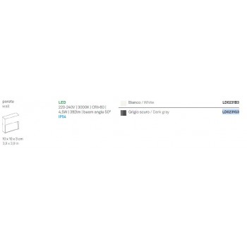 ZAFFERANO BOTTOM LED ΦΩΤΙΣΤΙΚΟ ΤΟΙΧΟΥ 100X100X30mm ΣΚΟΥΡΟ ΓΚΡΙ LD0231G3 ZAFFERANO BOTTOM LED ΦΩΤΙΣΤΙΚΟ ΤΟΙΧΟΥ 100X100X30mm ΣΚΟΥΡΟ ΓΚΡΙ LD0231G3
