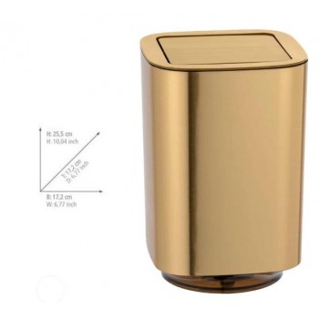 WENKO ΚΑΔΟΣ ΜΠΑΝΙΟΥ AURON 5,5lt ΧΡΥΣΟ ΜΑΤ 241631121 WENKO ΚΑΔΟΣ ΜΠΑΝΙΟΥ AURON 5,5lt ΧΡΥΣΟ ΜΑΤ 241631121