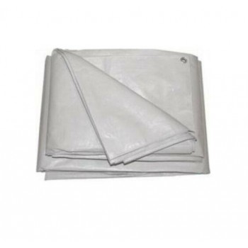 KRAUSMANN TARPAULIN WITH HOOPS - WHITE - 4X5m - GN23600 - 65956 KRAUSMANN TARPAULIN WITH HOOPS - WHITE - 4X5m - GN23600 - 65956