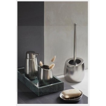 WENKO - BATHROOM GLASS BADI CERAMIC INOX MAT - 241371121 WENKO - BATHROOM GLASS BADI CERAMIC INOX MAT - 241371121