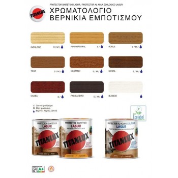TITAN -TITANLUX BARNIZ CREMA - 5002 - POLYURETHANE SURFACE VARNISH - SATIN OAK - 750ML - ROBLE - 12256 TITAN -TITANLUX BARNIZ CREMA - 5002 - POLYURETHANE SURFACE VARNISH - SATIN OAK - 750ML - ROBLE - 12256