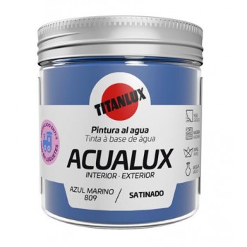 TITAN - AQUALUX SATIN WATER COLOR FOR PAINTING AND HANDICRAFTS - 809 AZUL MARINO - 13092.809