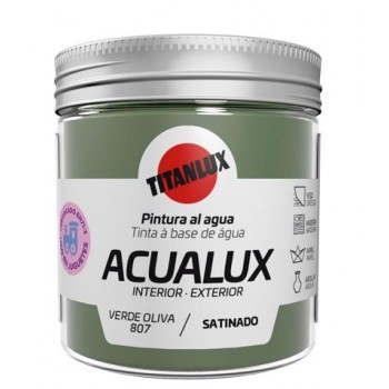 TITAN - AQUALUX SATIN WATER COLOR FOR PAINTING AND HANDICRAFTS - 807 VERDE OLIVA 75ML- 13092.807 TITAN - AQUALUX SATIN WATER COLOR FOR PAINTING AND HANDICRAFTS - 807 VERDE OLIVA 75ML- 13092.807