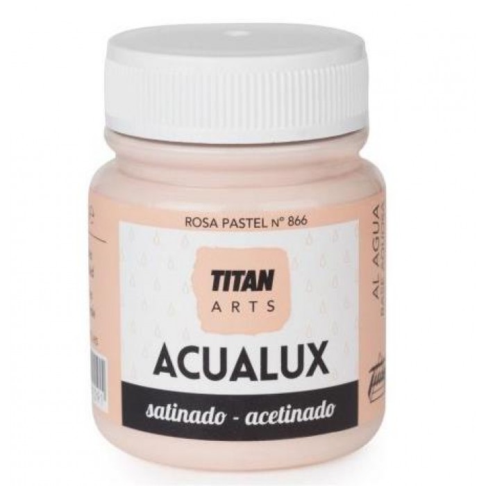 TITAN - AQUALUX SATIN WATER COLOR FOR PAINTING AND HANDICRAFTS - 866 PINK 100ML- 13092.866