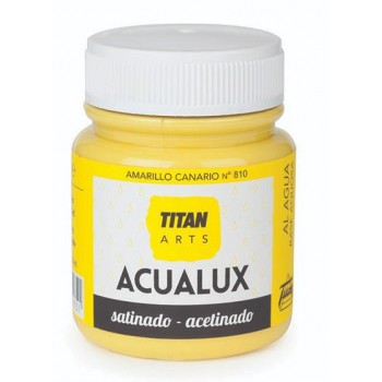 TITAN - AQUALUX SATIN WATER COLOR FOR PAINTING AND HANDICRAFTS - 810 AMARILLO CANA. 80ML- 13092.810