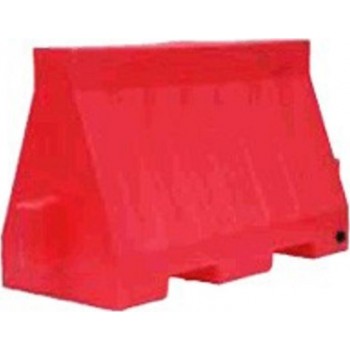 Κώνος Κυκλοφορίας - Στηθαίο από Πλαστικό σε Κόκκινο Χρώμα με Ύψος 60εκ.
