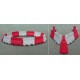 Traffic Cone - Plastic Bumper in Red Color with a Height of 60cm.