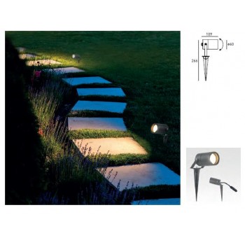 BOT LIGHTING - DECORATIVE FLOODLIGHT WITH PILE CHARCOAL - SPIKY1 BOT LIGHTING - DECORATIVE FLOODLIGHT WITH PILE CHARCOAL - SPIKY1