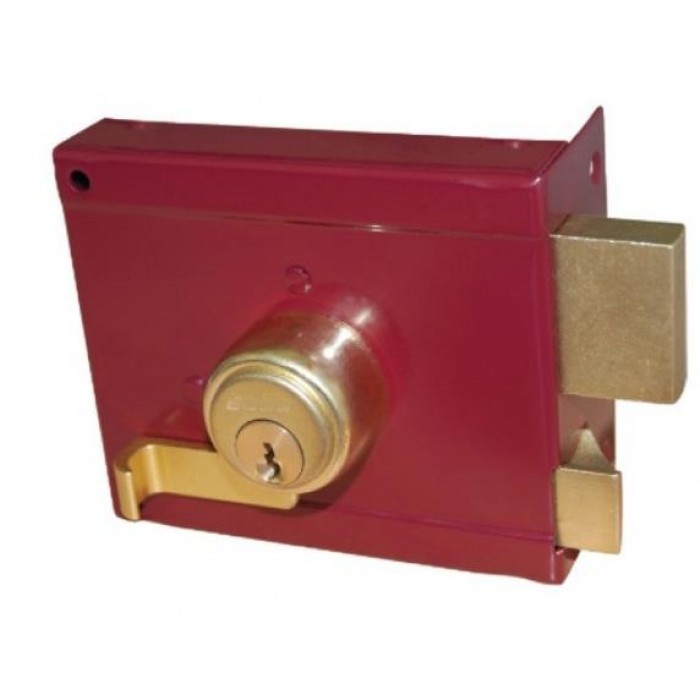DOMUS ABBA RED MORTISE SECURITY LOCK - RIGHT HAND 36050R