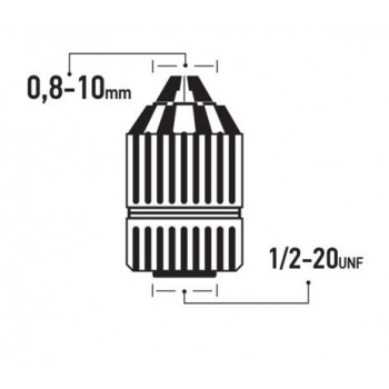 F.F. GROUP - ΤΑΧΥΤΣΟΚ ΠΛΑΣΤΙΚΟ 10mm -  1/2 F.F. GROUP - ΤΑΧΥΤΣΟΚ ΠΛΑΣΤΙΚΟ 10mm -  1/2