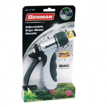 BENMAN - ADJUSTABLE BRASS SPRAY GUN WITH BACK-PULL TRIGGER - 77198 BENMAN - ADJUSTABLE BRASS SPRAY GUN WITH BACK-PULL TRIGGER - 77198