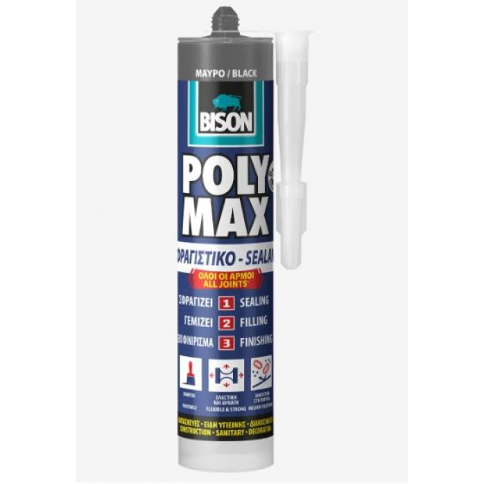 BISON POLY MAX - SEALANT - BLACK - 280ml - 7002099