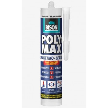 BISON POLY MAX - ΣΦΡΑΓΙΣΤΙΚΟ-SEALANT - 280ml - ΔΙΑΦΑΝΟ - 7002096 BISON POLY MAX - ΣΦΡΑΓΙΣΤΙΚΟ-SEALANT - 280ml - ΔΙΑΦΑΝΟ - 7002096