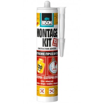 BISON - ΚOΛΛΑ MONTAGE KIT EXTREME ΠΡOΣΦΥΣΗ - 370GR -8710439137926 BISON - ΚOΛΛΑ MONTAGE KIT EXTREME ΠΡOΣΦΥΣΗ - 370GR -8710439137926