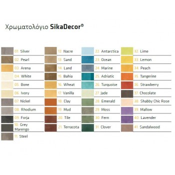 SIKA - SIKADECOR COLOR - 5 ΒΟΝΕ - 500ml - 554924 SIKA - SIKADECOR COLOR - 5 ΒΟΝΕ - 500ml - 554924