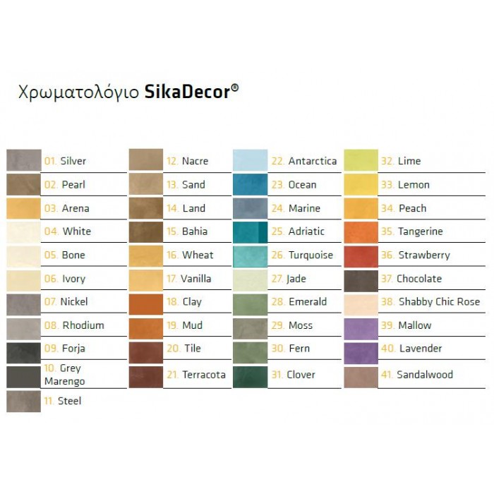 SIKA - SIKADECOR COLOR - 01 SILVER -  554985