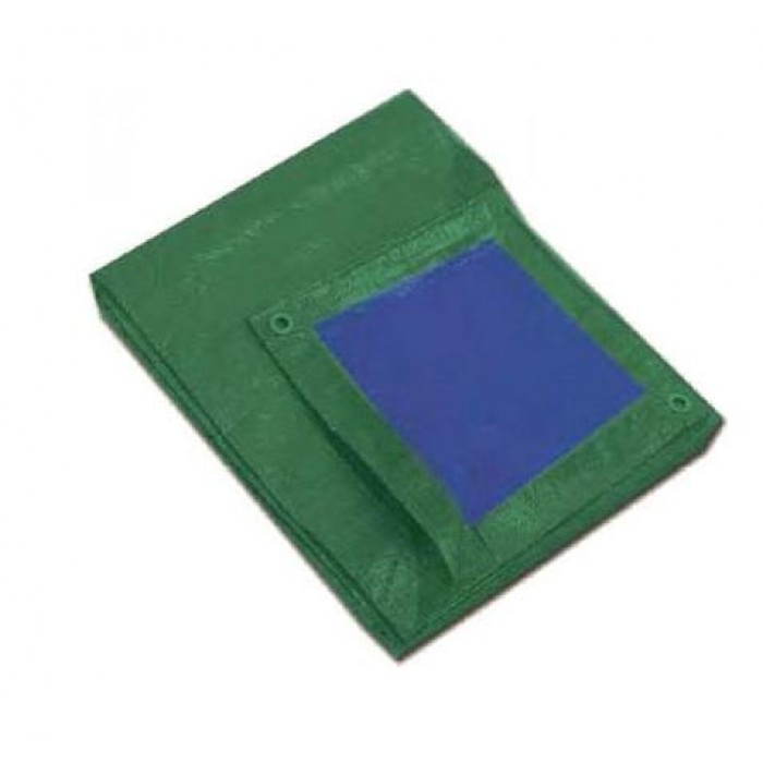 KRAUSMANN GARDEN - GN23534 - CANVAS WITH RINGS BLUE-GREEN 140gr - No3X4m - 65945 KRAUSMANN GARDEN - GN23534 - CANVAS WITH RINGS BLUE-GREEN 140gr - No3X4m - 65945