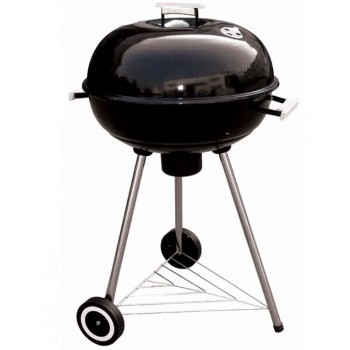 BORMANN - BBQ1160- CHARCOAL BARBEQUE - DIAMETER 57cm WITH ASH COLLECTOR -WHEELS & SHELF - 024330