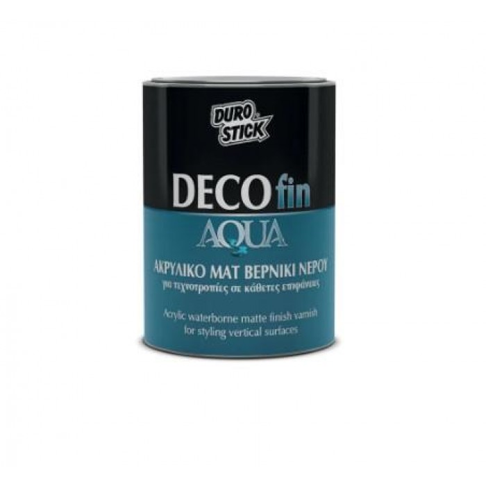 DUROSTICK - DECOFIN AQUA - 750ml - ΜΑΤ ΒΕΡΝΙΚΙ ΝΕΡΟΥ - 542019 DUROSTICK - DECOFIN AQUA - 750ml - ΜΑΤ ΒΕΡΝΙΚΙ ΝΕΡΟΥ - 542019