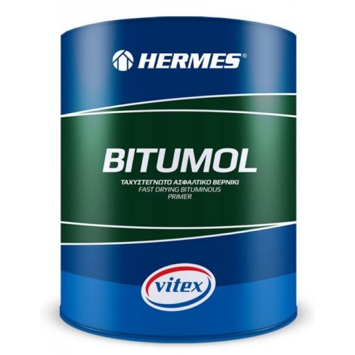 VITEX - HERMES BITUMOL - ΑΣΦΑΛΤΙΚΟ ΒΕΡΝΙΚΙ ΔΙΑΛΥΤΟΥ ΜΕ ΒΑΣΗ ΕΙΔΙΚΗ ΑΣΦΑΛΤΟ- 5L - 002114