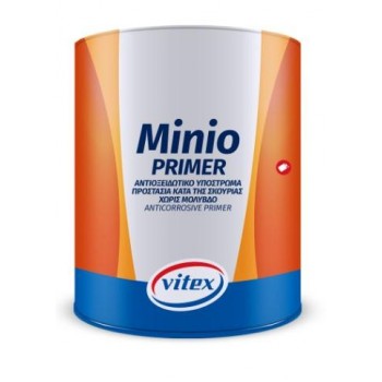 VITEX - MINIO - ΑΝΤΙΟΞΕΙΔΩΤΙΚΟ ΑΣΤΑΡΙ ΚΑΤΑ ΤΗΣ ΣΚΟΥΡΙΑΣ, ΧΩΡΙΣ ΜΟΛΥΒΔΟ - 2,5L - 810892 VITEX - MINIO - ΑΝΤΙΟΞΕΙΔΩΤΙΚΟ ΑΣΤΑΡΙ ΚΑΤΑ ΤΗΣ ΣΚΟΥΡΙΑΣ, ΧΩΡΙΣ ΜΟΛΥΒΔΟ - 2,5L - 810892