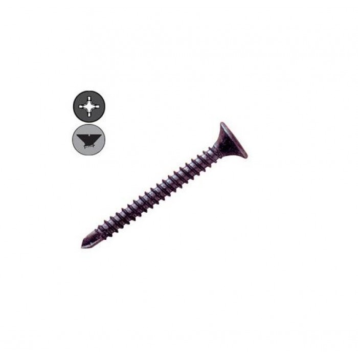FISCO – SELF DRILLING PLASTERBOARD SCREWS BLACK - 3.5X35 – 1000PCS FISCO – SELF DRILLING PLASTERBOARD SCREWS BLACK - 3.5X35 – 1000PCS