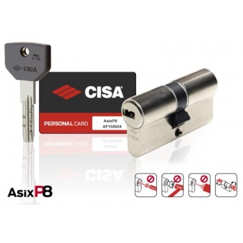 CISA - ΚΥΛΙΝΔΡΟΣ ASIX P8 - 80mm - NICKEL - 5+1 ΚΛΕΙΔΙΑ - 036062