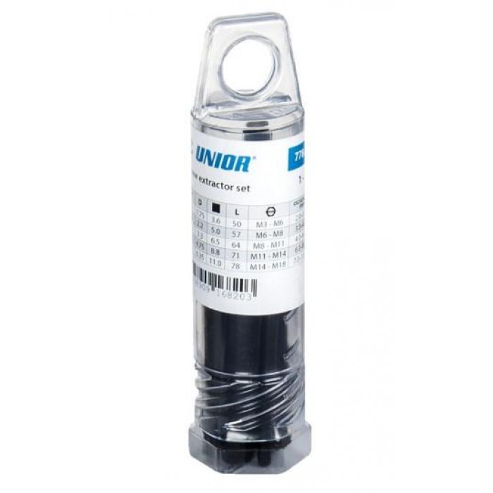 UNIOR - SCREW EXTRACTORS SET 778 PB 1-5 - 616820 UNIOR - SCREW EXTRACTORS SET 778 PB 1-5 - 616820