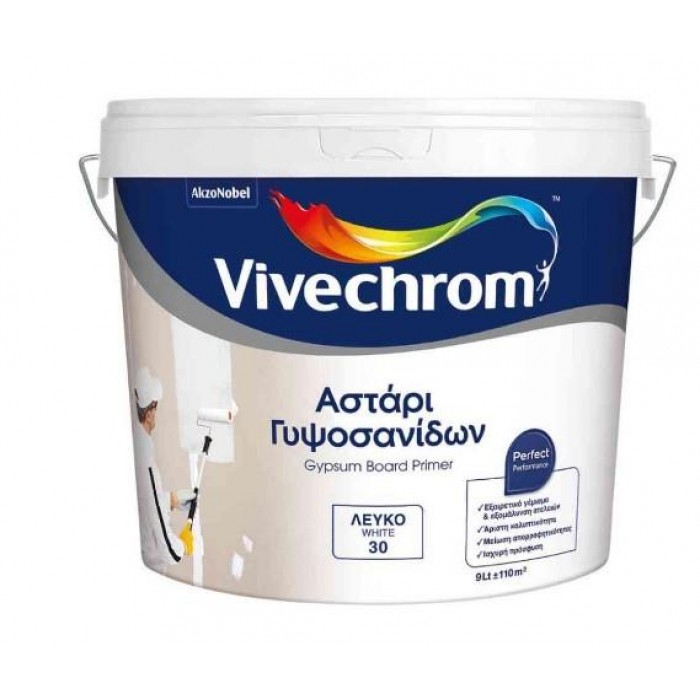 VIVECHROM - PRIMER FOR GYPSUM BOARD - WHITE - 3LT VIVECHROM - PRIMER FOR GYPSUM BOARD - WHITE - 3LT