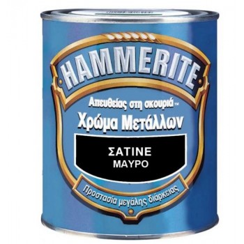 HAMMERITE - SATIN - 750ML - BLACK