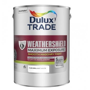 DULUX TRADE - WEATHERSHIELD MAXIMUM EXPOSURE SMOOTH MASONRY PAINT - 9L ΛΕΥΚΟ - 111329 DULUX TRADE - WEATHERSHIELD MAXIMUM EXPOSURE SMOOTH MASONRY PAINT - 9L ΛΕΥΚΟ - 111329