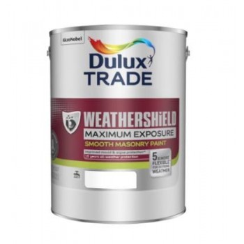 DULUX TRADE - WEATHERSHIELD MAXIMUM EXPOSURE SMOOTH MASONRY PAINT - 2,5L - ΛΕΥΚΟ - 111312 DULUX TRADE - WEATHERSHIELD MAXIMUM EXPOSURE SMOOTH MASONRY PAINT - 2,5L - ΛΕΥΚΟ - 111312