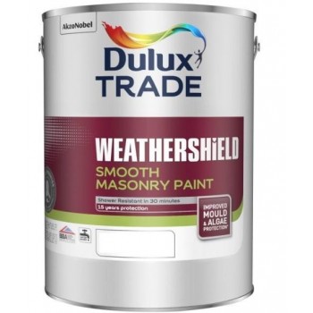 DULUX TRADE - WEATHERSHIELD SMOOTH MASONRY PAINT - EXTRA DEEP - 9L - 111305 DULUX TRADE - WEATHERSHIELD SMOOTH MASONRY PAINT - EXTRA DEEP - 9L - 111305
