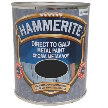HAMMERITE - DIRECT TO GALV - 750ML - BLACK - 028972 HAMMERITE - DIRECT TO GALV - 750ML - BLACK - 028972