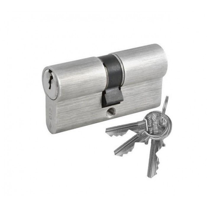 CISA LOGO - 54MM - (27-27) CYLINDER NICKEL - 08010-05 CISA LOGO - 54MM - (27-27) CYLINDER NICKEL - 08010-05