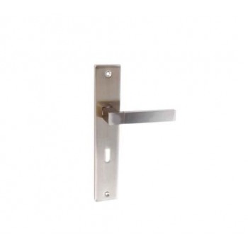 IMPORT HELLAS - PLATE DOOR KNOB - Z-081- PAIR MAT NICKEL - 75MM - 36-1081 IMPORT HELLAS - PLATE DOOR KNOB - Z-081- PAIR MAT NICKEL - 75MM - 36-1081