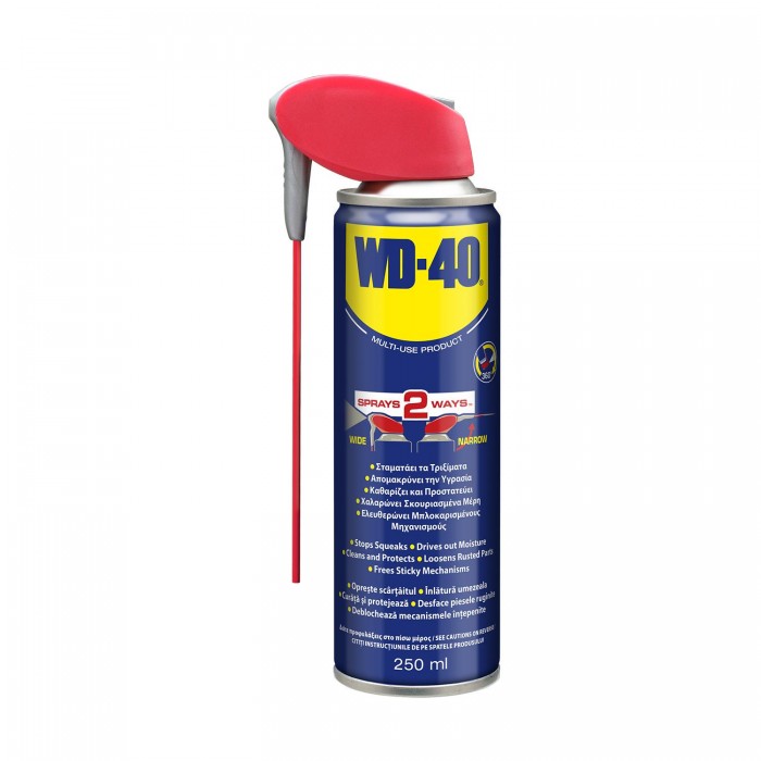 WD-40 - SMART STRAW ANTI-RUST LUBRICANT WITH DOUBLE SPRAY SYSTEM 250ml - 307834 WD-40 - SMART STRAW ANTI-RUST LUBRICANT WITH DOUBLE SPRAY SYSTEM 250ml - 307834