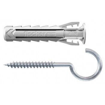 FISCHER - SX PLUS 10X50 RH K PLUG/SCREW HOOK BLISTER - 4PCS - 567840 FISCHER - SX PLUS 10X50 RH K PLUG/SCREW HOOK BLISTER - 4PCS - 567840