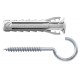 FISCHER - SX PLUS 10X50 RH K PLUG/SCREW HOOK BLISTER - 4PCS - 567840 FISCHER - SX PLUS 10X50 RH K PLUG/SCREW HOOK BLISTER - 4PCS - 567840