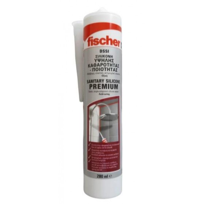 FISCHER - DSSI TP ΣΙΛΙΚΟΝΗ ΓΙΑ ΧΩΡΟΥΣ ΥΓΙΕΙΝΗΣ - ΔΙΑΦΑΝΗ - 280ml - 511714 FISCHER - DSSI TP ΣΙΛΙΚΟΝΗ ΓΙΑ ΧΩΡΟΥΣ ΥΓΙΕΙΝΗΣ - ΔΙΑΦΑΝΗ - 280ml - 511714